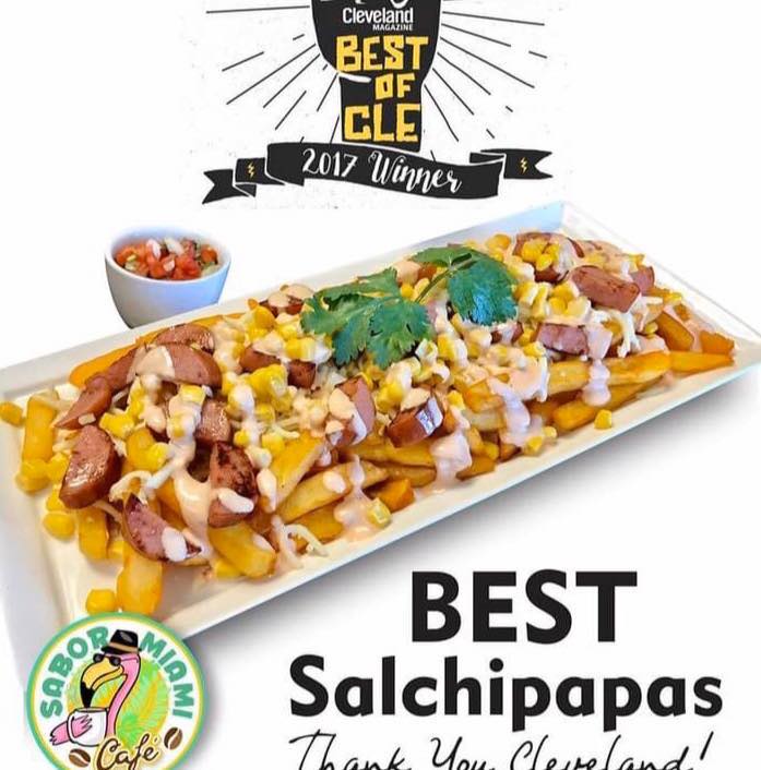 Salchipapas ganadoras del premio Best of CLE de Cleveland Magazine
